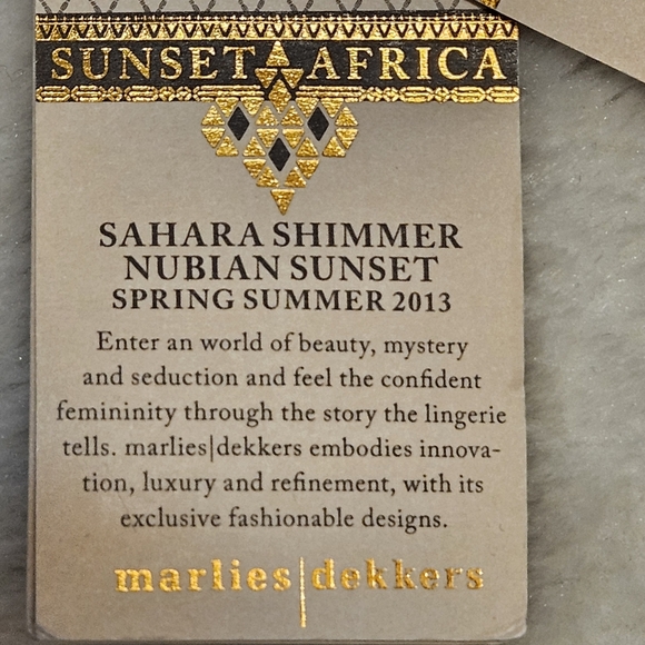 NWT Marlies Dekkers Nubian Summer Padded Plunge Bra 166821 - Picture 5 of 16